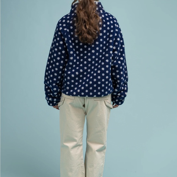 Midnight Lunch Polka Dot Fleece Jacket - Picture 6 of 7